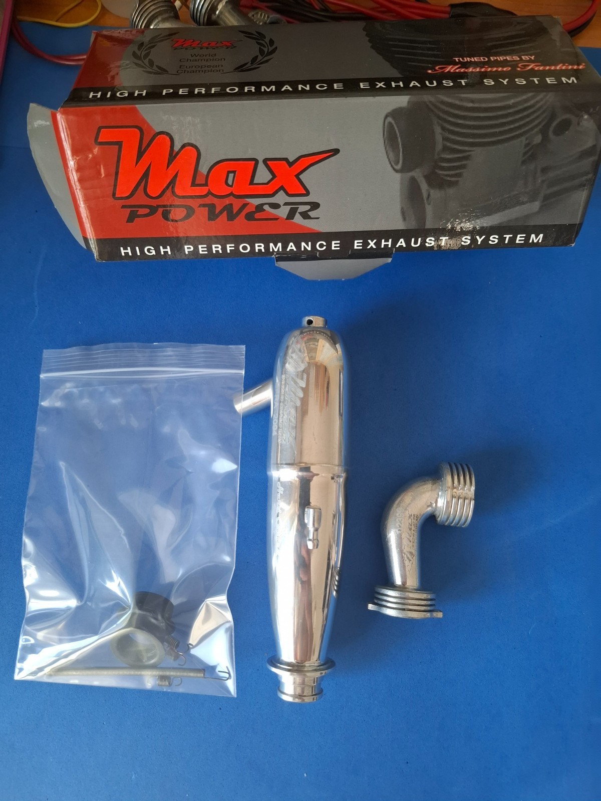 MARMITTA MAX 2094 con tubo di uscita maggiorato COMPLETA