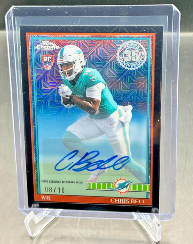 2026 Topps Football CHRIS BELL RC 1991 Silver Pack Black Refractor AUTO ...