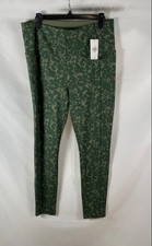 Cabi Damen Marathon Legging Flam-O Grün Camo Print Hose Gr. L Neu mit Etikett
