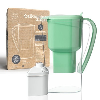 Water Filter Jug Green for Tap Water Drops Filters Water Supports Ionisation ...
