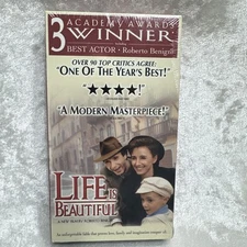 Life Is Beautiful (VHS, 1998) PG-13 Movie ~ Robert Benigni ~ NEW/Sealed VTG 90s