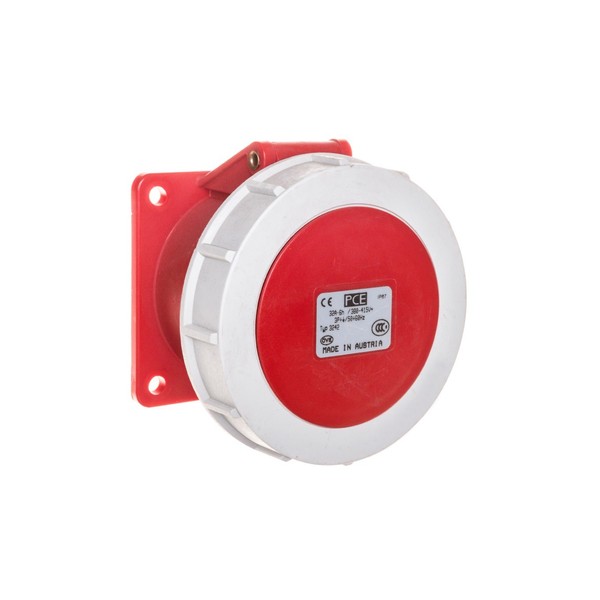 32A 4P Whiteboard Steckdose 400V/75X75/ Rot Power Twist 3242-6-image