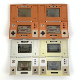Nintendo Game & Watch Donkey Kong / Oil Panic Set of 4 For Parts Repair 9974 UT