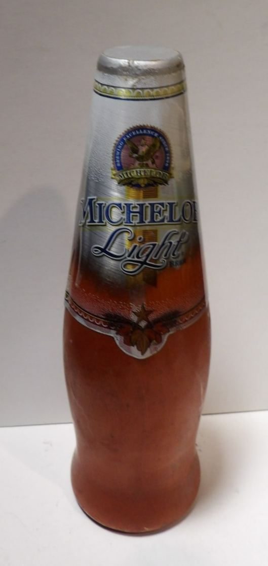 Vintage Michelob Light Beer Solid Wood Bottle Shaped Tap Handle
