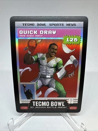 Bo Jackson Battle Arena Quick Draw Mike Quick N719 Tecmo News Battlefoil SP