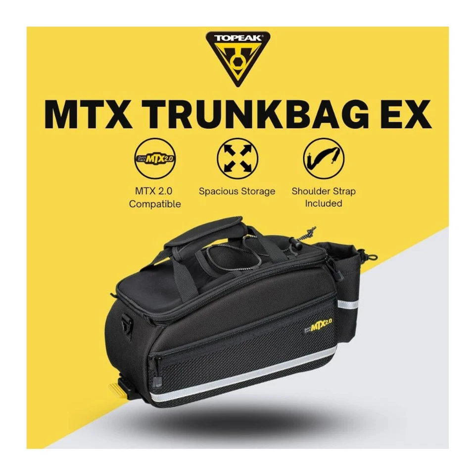 Bolsa de maletero Topeak MTX 2.0 EX con sistema QuickTrack - tapa fija Foto 2 de 4
