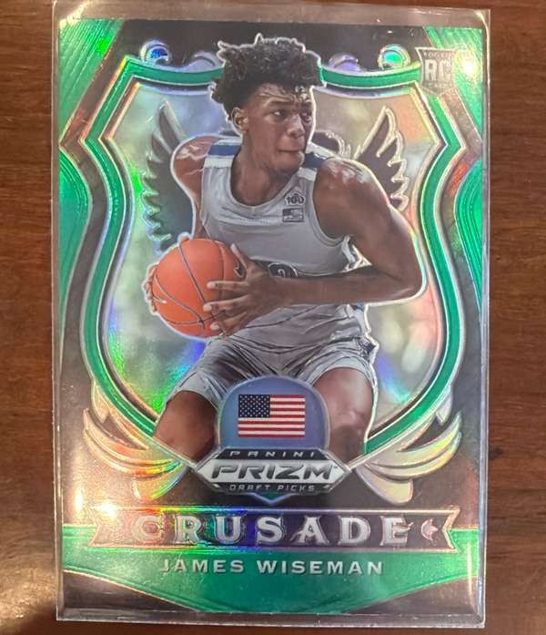 2020 Panini Prizm Draft Picks Collegiate - Green #82 James Wiseman