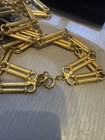 Designer Runway Bold Accessocraft Red Enamel Eagle Necklace Gold Tone Signed — photo 6