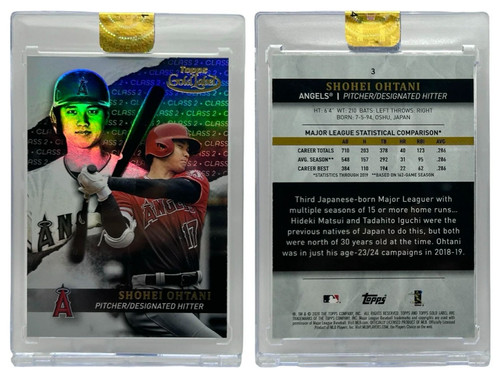 2020 Topps Gold Label #3 Shohei Ohtani Class 2  Los Angeles Angels