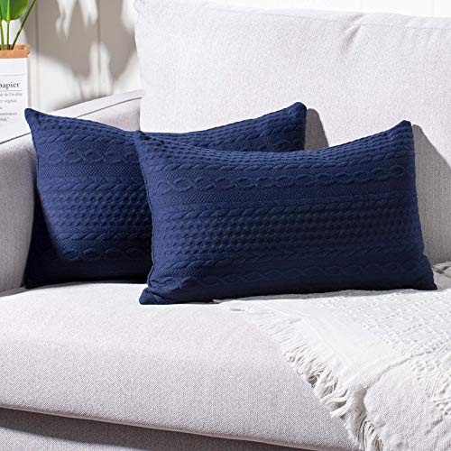 Pack of 2 Lumbar Super Soft Decorative Throw Pillow Covers Set Cushion Cases - Bild 1 von 6