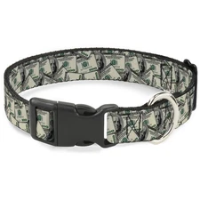 Plastic Clip Collar Benjamins Small 9.5-13"