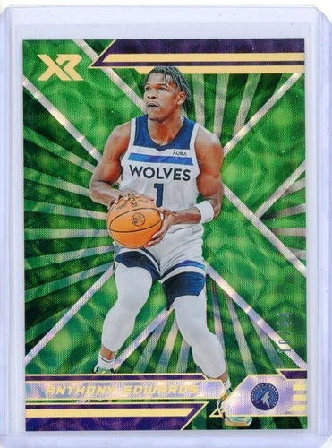 2021-22 Panini Chronicles Asia ANTHONY EDWARDS Timberwolves XR Green Jade 10/44