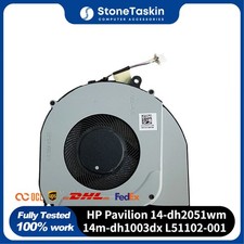 New for HP Pavilion 14-dh2051wm 14m-dh1003dx L51102-001 Laptop CPU Cooling Fan