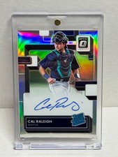 2022 Panini Donruss Optic Cal Raleigh Rated Rookie Auto Holo #RRS-CR silver HOLO