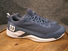 Wilson Rush Pro 4.0 Mens Size 10.5 US Tennis Court Shoes Blue White WRS334710