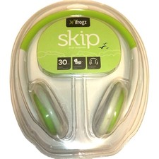 Headphones Ifrogz skip on-ear 30mm Lime green Plug in connector adjustable New