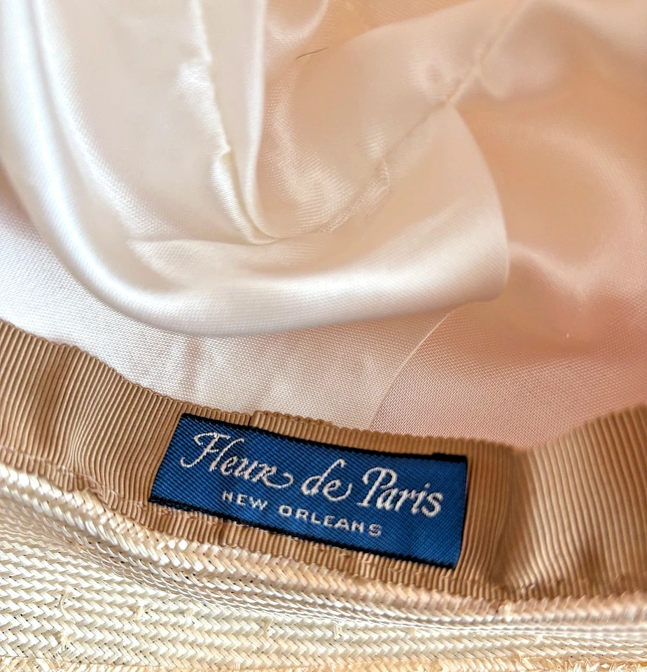 FLEUR DE PARIS New Orleans Vintage Derby Hat Custom Hand Made Original OOAK S - Image 4 of 4