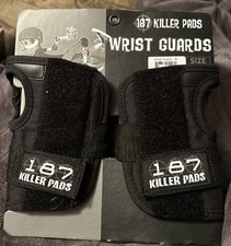 187 Skateboard Pads Wrist Guards Black Size Medium