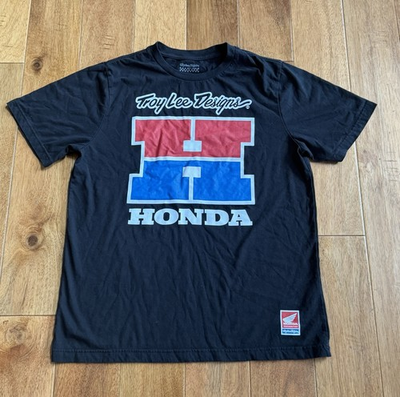 #ad Troy Lee Designs Honda XL Black T Shirt Official Licensed Moto Racing Graphic $24.99
