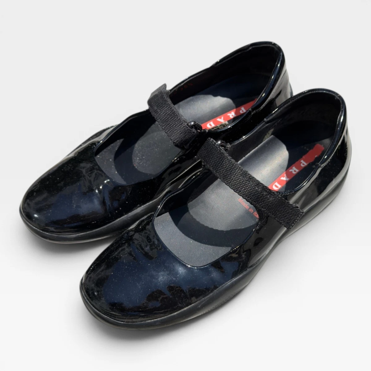 PRADA Patent Leather Mary Jane Flats for Women for sale | eBay