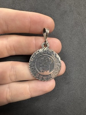 9,8 g Vintage Sterling Silber 925 Azteken Anhänger Schmuck Konvolut L
