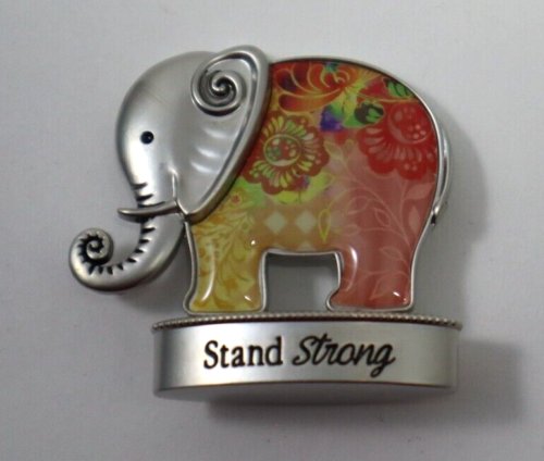 X2 Stand strong LUCKY ELEPHANT FIGURINE miniature Ganz - Picture 1 of 6