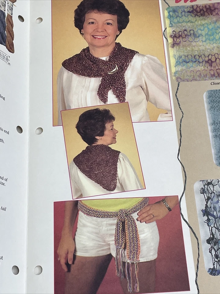 Bufanda 5 diseños novedosos patrón tejido casa de abedules blancos Foto 3 de 4