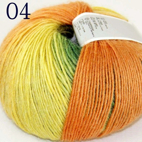 Sale 8Ballsx50gr Rainbow Blankets Rug Shawl Cashmere Wool Hand Crochet Yarn 04 - Picture 11 of 12