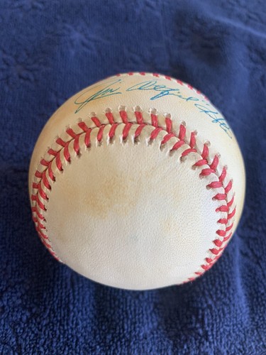 Jim "Catfish" Hunter Autographed OAL Gene A Budig Baseball JSA COA Vintage - Picture 8 of 8