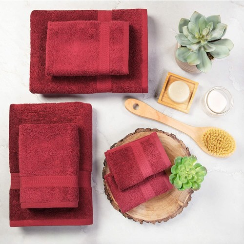 Combed Cotton Bath Towels Set, Soft & Absorbent Bathroom Towels, Quick Dry - Picture 45 of 84