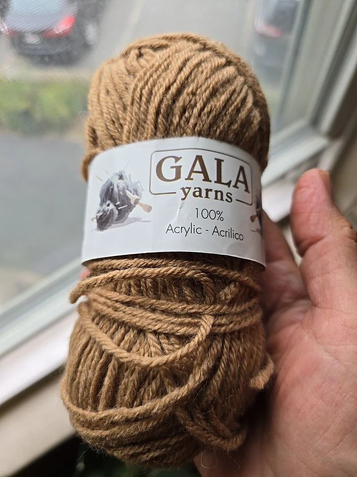 Lot Of 9 Gala Red Purple Brown Acrylic Yarns Fall Colors - Image 2 of 4