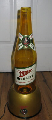 Miller High Life Beer Bubbler Light up Bottle Rabbit Tanaka Model