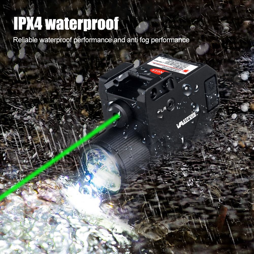 TACTICAL GREEN LASER LIGHT COMBO 1000 LUMEN LED FLASHLIGHT PISTOL GUN X5