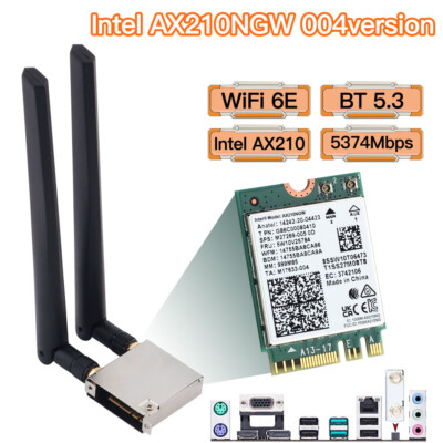 ASUS motherboard WI-FI Go NGFF M.2 with WiFi 6E AX210 WiFi Card