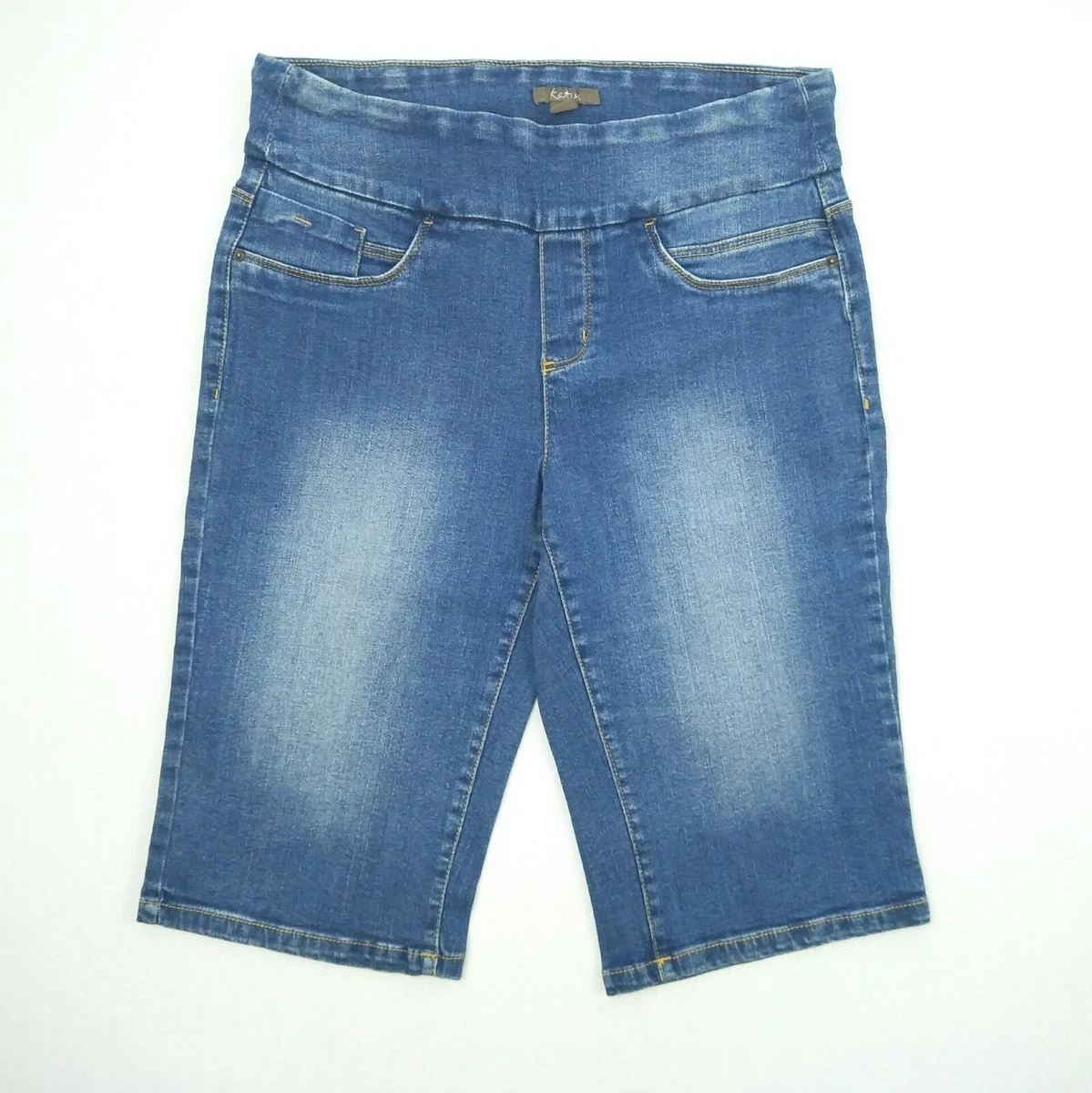 Pull up shop denim shorts