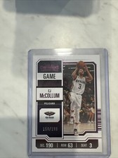 2023-24 Panini Contenders #31 CJ McCollum Game Ticket Purple 158/199 Pelicans