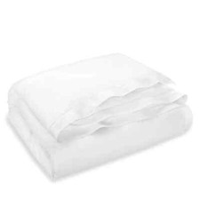 Ralph Lauren 624 Organic Sateen Border FULL/QUEEN Duvet Cover 400 Studio White