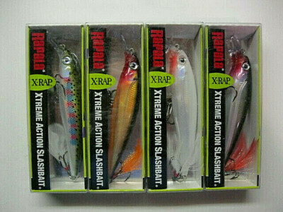 Rapala X-Rap Xtreme Action Slashbait XR-10 Fishing Lures 4 Colors