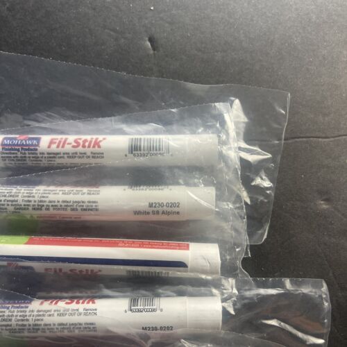 5 Pack Mohawk Fill Stick Cabinet Furniture Touch up Putty White M230-0202 - Picture 6 of 6