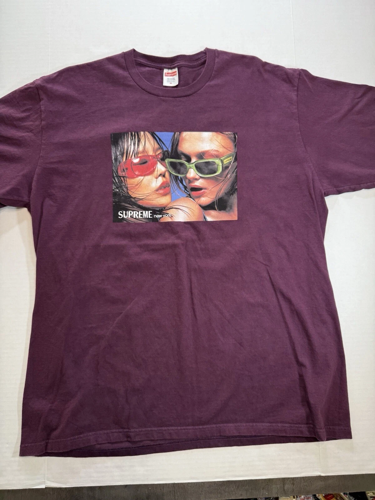 Supreme Eyewear Tee Aubergine XL T shirt SS23