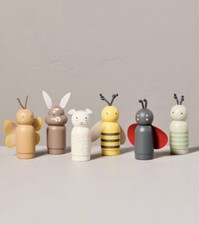 6-Piece Set SPRING TOY Peg Pal ANIMAL FIGURINE Hearth  Hand MAGNOLIA Target BEE