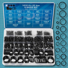 1010 Pcs Rubber O Rings Kit 22 Size Universal O-Ring Assortment Set