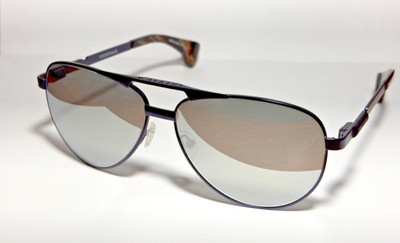CUSTOM Initium Eyewear Cocktails Sunglasses Anodized Dark Blue / Platinum Mirror