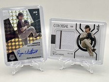 Ryan Weathers 2021 National Treasures Colossal Materials /99 Rookie Auto Prizm