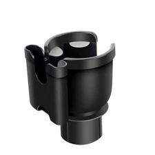 2In1 Car Cup Holder Rotarable Cell Phone Bracket Organizer Coin Box Accessories