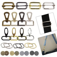 Tasche Hardware Set D Ringe Drehverschlüsse Schnallen Magnet Druckknöpfe DIY Handwerk Jacken