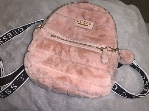 guess rose gold backpack
