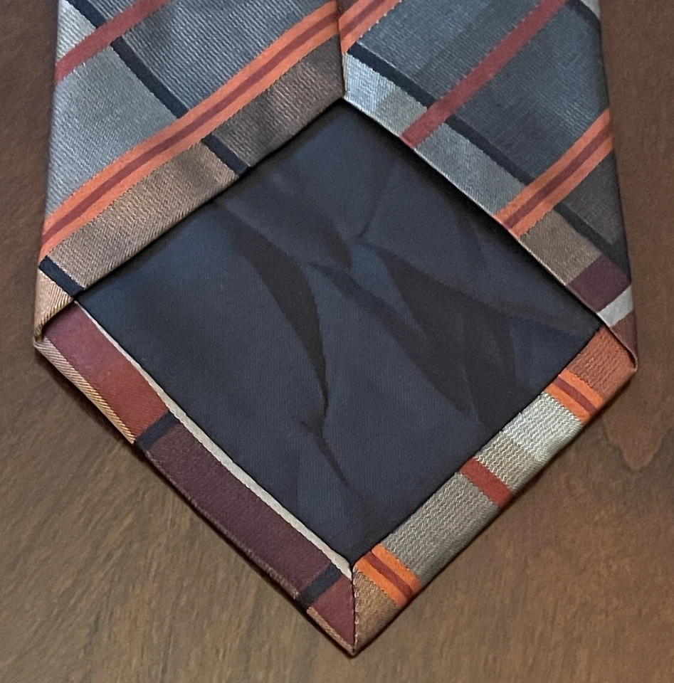 Corbata Crazy Horse naranja hecha a mano 100 % seda para hombre hecha en China Foto 2 de 4