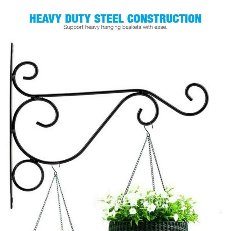Heavy Duty 3-Point Hanging Basket Chains - 2 Pack Weatherproof Metal Chains For Planters, Bird Feeders & Garden Decor-1134408