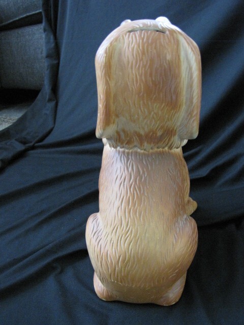 Vintage Saint Bernard Dogs Plastic Coin Bank Banker Systems Inc Retro Piggy Bank